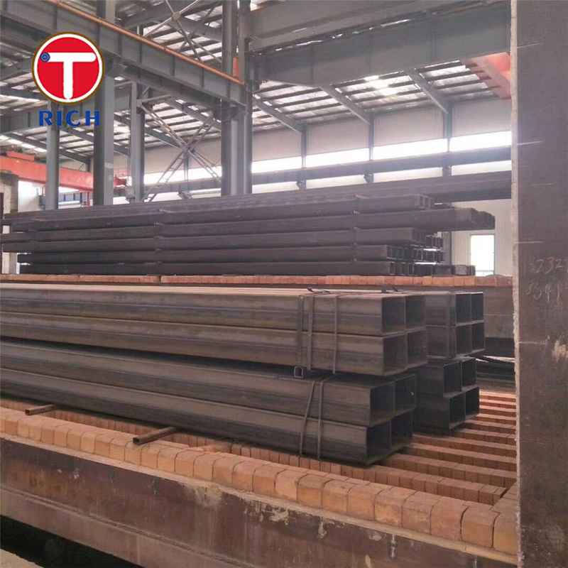ASTM A500 Grade A Galvanizzato Pipe di acciaio saldato Saldato Nero Quadrato Pipo cavo Per la costruzione