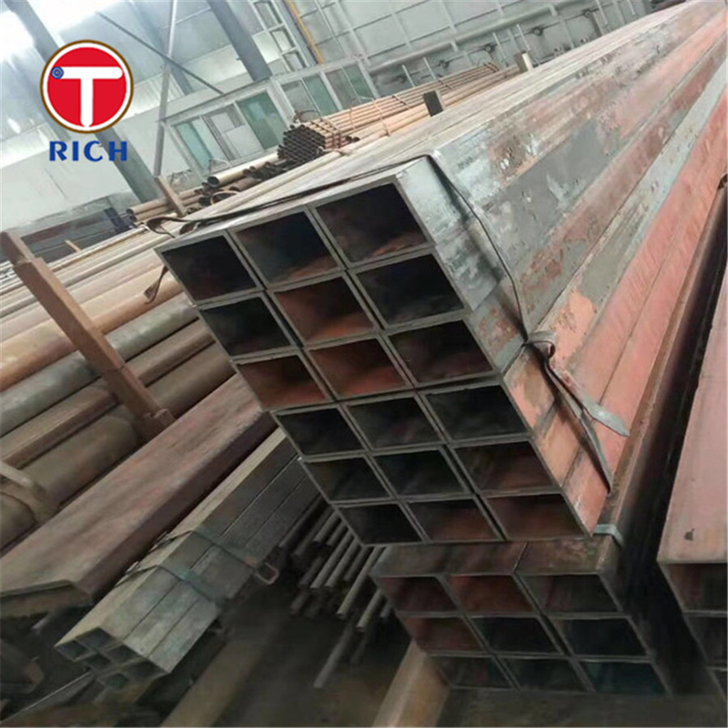 ASTM A500 Grade A Galvanizzato Pipe di acciaio saldato Saldato Nero Quadrato Pipo cavo Per la costruzione