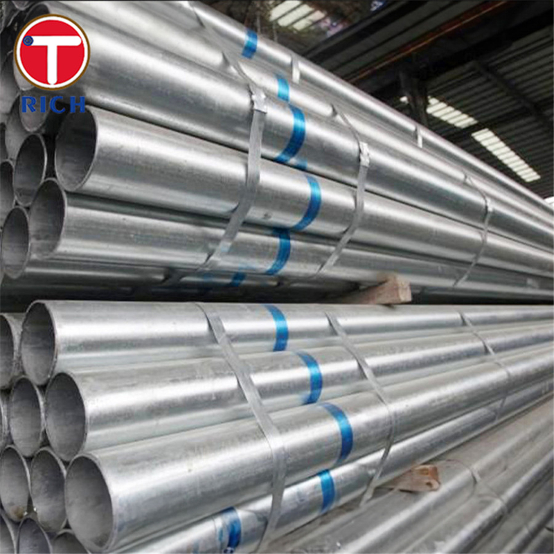 Tubo di acciaio saldato ASTM A795 di grado A: tubo di acciaio saldato galvanizzato rivestito di zinco, immerso in nero e caldo, per la protezione antincendio