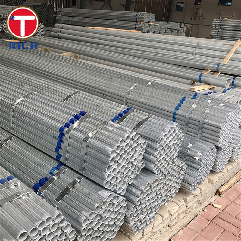 Tubo di acciaio saldato ASTM A795 di grado A: tubo di acciaio saldato galvanizzato rivestito di zinco, immerso in nero e caldo, per la protezione antincendio
