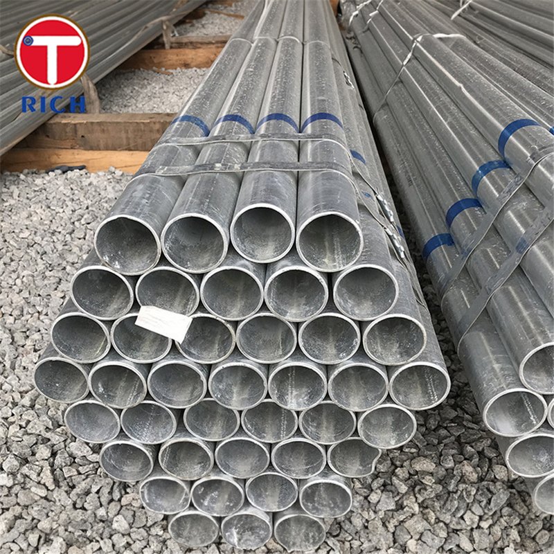 Tubo di acciaio saldato ASTM A795 di grado A: tubo di acciaio saldato galvanizzato rivestito di zinco, immerso in nero e caldo, per la protezione antincendio