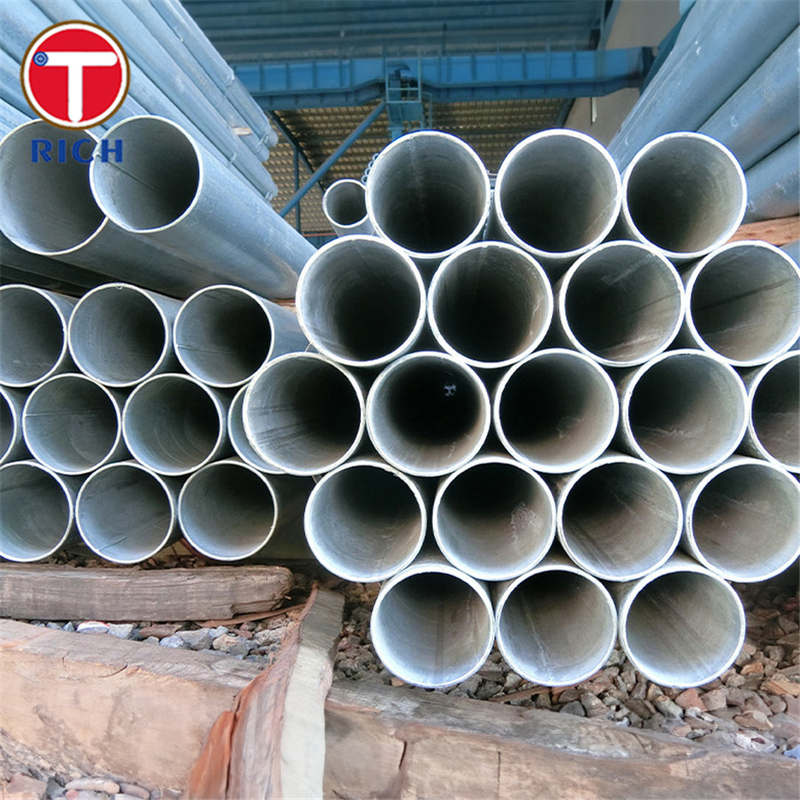 Tubo di acciaio saldato ASTM A795 di grado A: tubo di acciaio saldato galvanizzato rivestito di zinco, immerso in nero e caldo, per la protezione antincendio