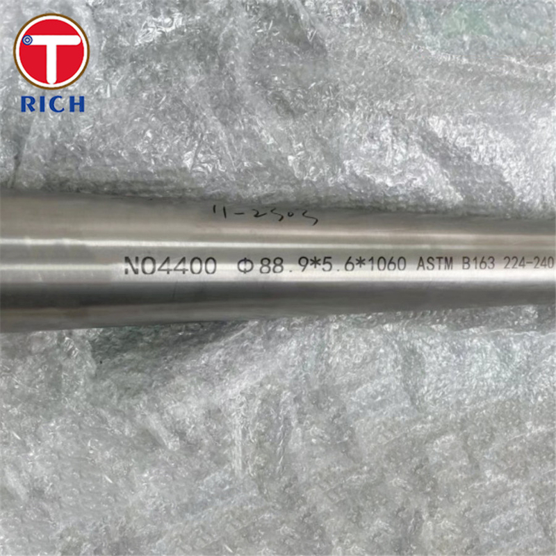 ASTM B165 Monel 400 Tubo in acciaio senza cuciture Lega di rame e nichel UNS N04400 Tubo in acciaio senza cuciture per automobili