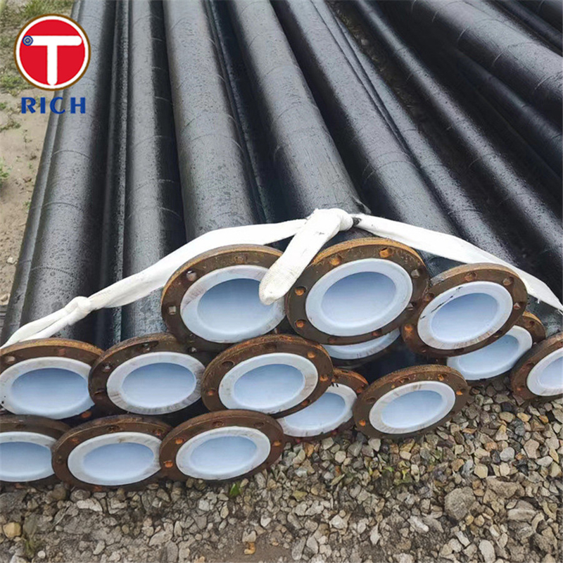 JIS G3469 P1H Tubo in acciaio anticorrosione Tubo in acciaio rivestito di polietilene per il trasporto di fluidi