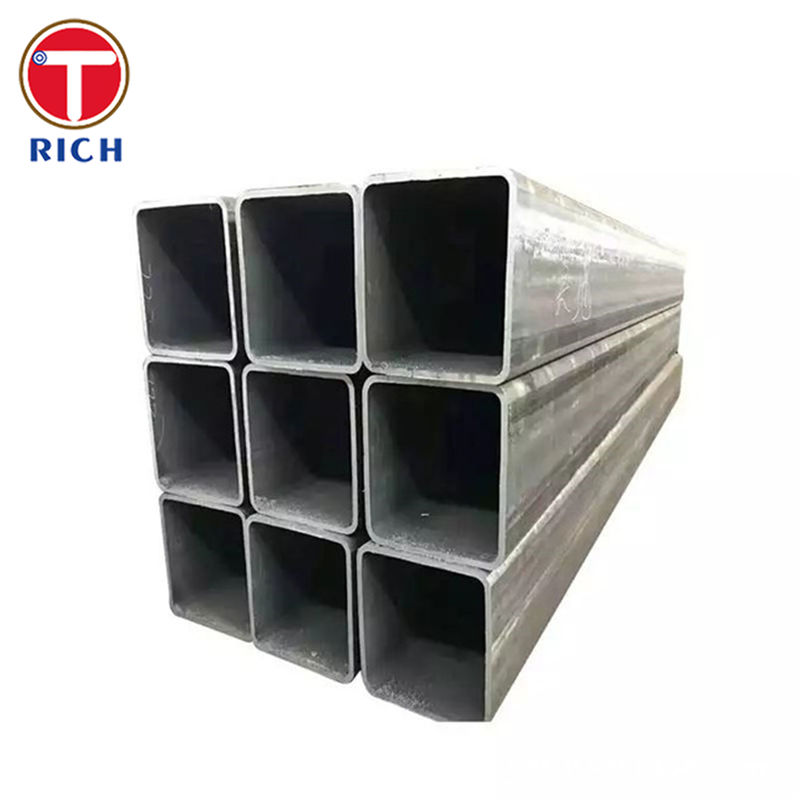 Tubo quadrato in acciaio zincato S235JR saldato a freddo per strutture