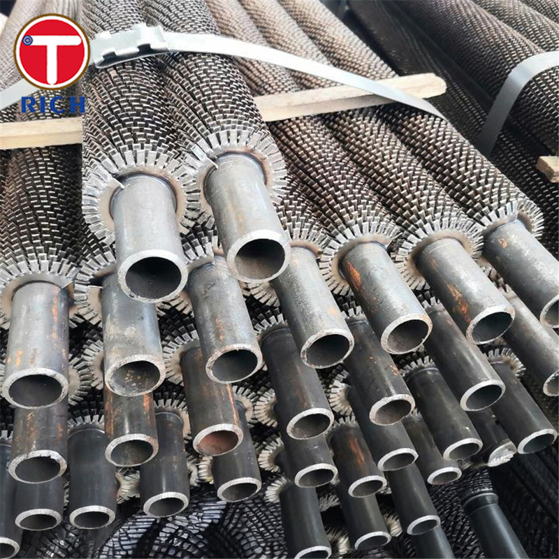 Tubo alettato a spirale per scambiatori di calore industriali con elevata efficienza di trasferimento termico e forte legame delle alette