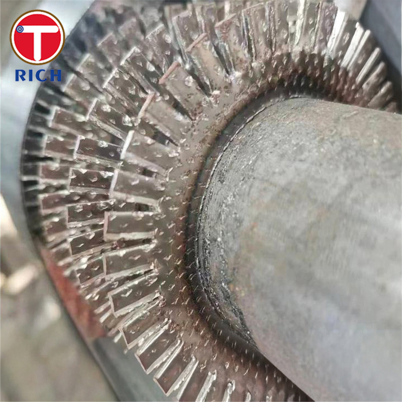 Tubo alettato a spirale per scambiatori di calore industriali con elevata efficienza di trasferimento termico e forte legame delle alette