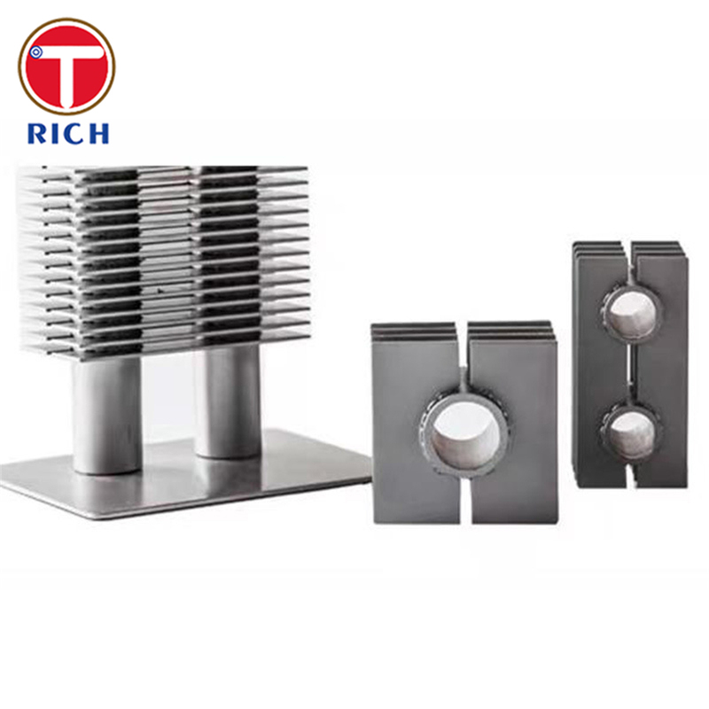 Tubi con pinne saldati ad alta frequenza di tipo H/HH per scambiatori di calore ad elevata efficienza termica e a basso usura e impollinazione