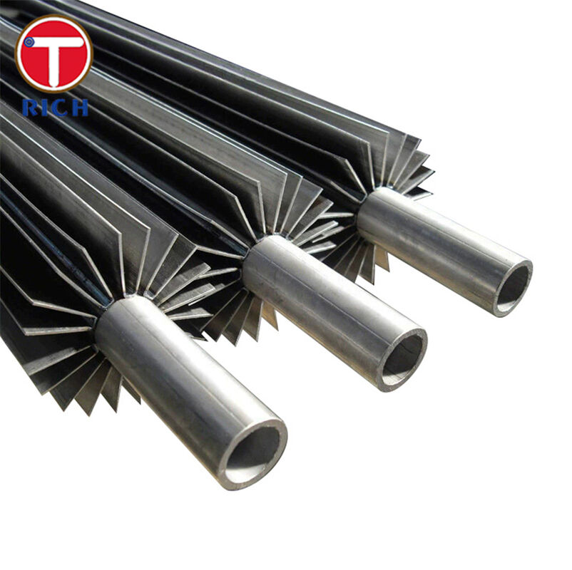 Tubi con pinne longitudinali saldate resistenti alla corrosione con elevata tolleranza di temperatura per un miglior trasferimento di calore negli scambiatori di calore a olio