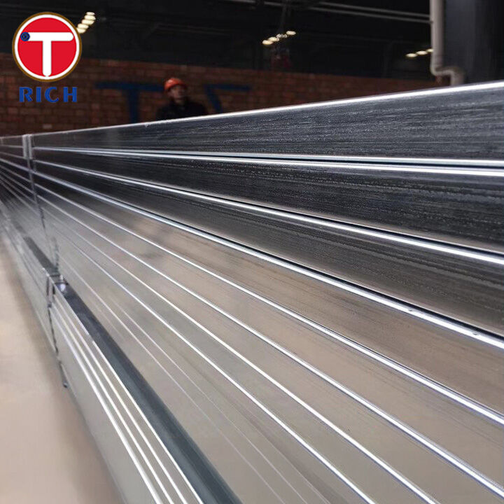 ASTM A500 Grade C Tubi quadrati strutturali in acciaio al carbonio saldato a freddo con resistenza di 50 ksi