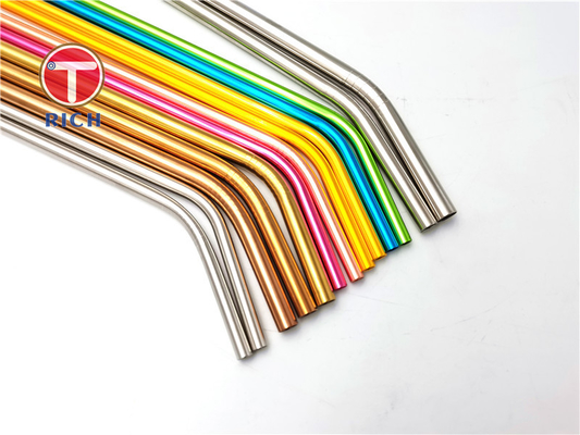 Un buon prezzo. metallo di acciaio inossidabile 304 di 6mm 8mm 12mm che beve il tè di Straw Set For Coffee Milk in linea